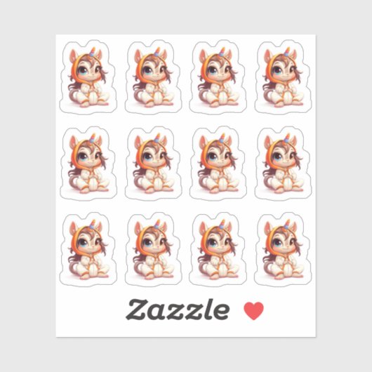 Zoals niemand anders 12 Sticker blad (Vel)