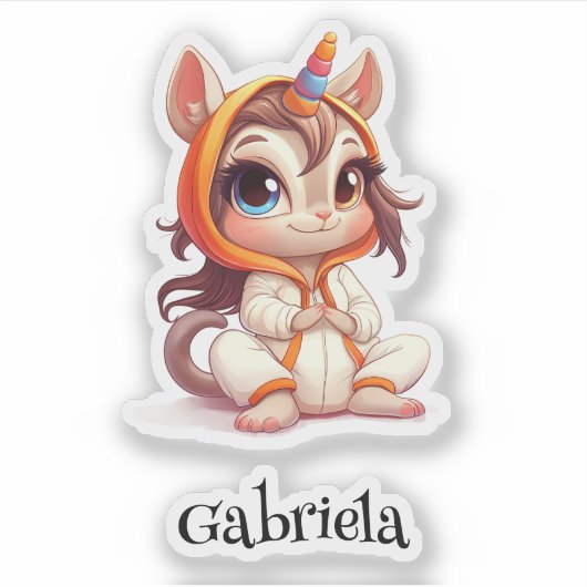 Zoals niemand anders gepersonaliseerde vinyl Stick Sticker (Voorkant)