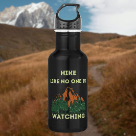 Zoals niemand kijkt naar de hoogte van de wandelaa waterfles