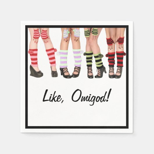 Zoals, Omigod! cocktailservet Servetten (Voorkant)