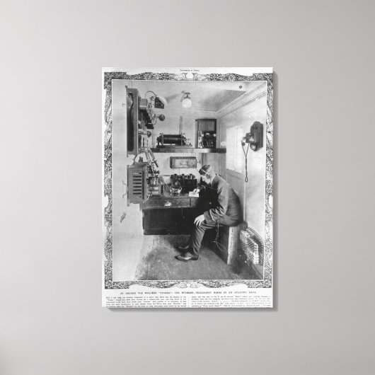 Zoals op de Wrecked "Titanic" Canvas Afdruk (Voorkant)