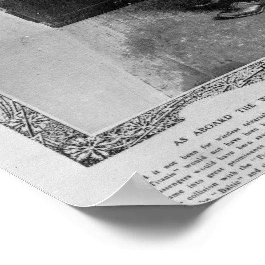 Zoals op de Wrecked "Titanic" Poster (Hoek)