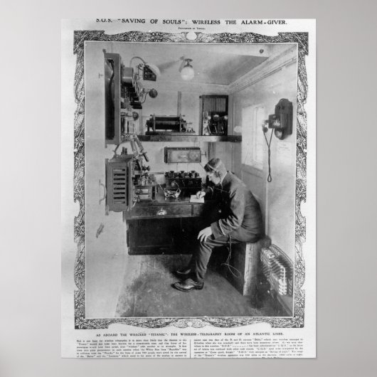 Zoals op de Wrecked "Titanic" Poster (Voorkant)