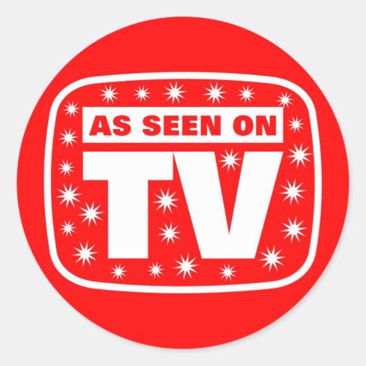 Zoals op tv gezien - CH 2 met sneeuwkraan Ronde Sticker (Voorkant)