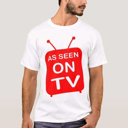 Zoals op tv t-shirt (Voorkant)