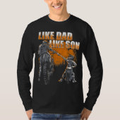 Zoals papa als zoon - motorcross & crossmotor t-shirt (Voorkant)