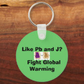 Zoals Pb en J? Strijd tegen wereldwijde opwarming Sleutelhanger (Voorkant)