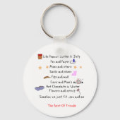 Zoals Peanut Butter en Jelly Sleutelhanger (Voorkant)