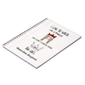 Zoals prinses Personalize Name schrijven Notitieboek (Linkerzijde)