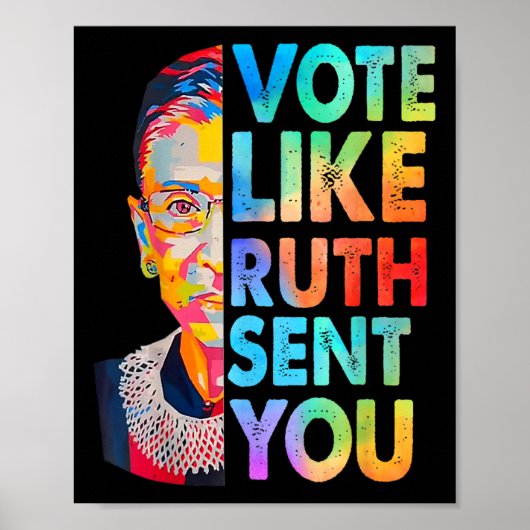 Zoals Ruth je een grappige feministe stuurde Poster (Voorkant)