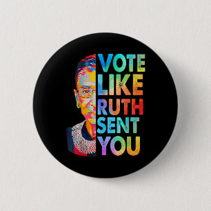 Zoals Ruth je een grappige feministe stuurde Ronde Button 5,7 Cm