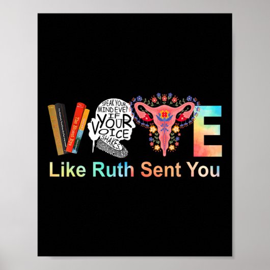 Zoals Ruth je feministische LGBT stuurde Poster (Voorkant)