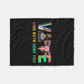 Zoals Ruth je RBG Feminist Voting Inspiration stuu Fleece Deken (Voorkant (Horizontaal))