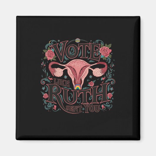 Zoals Ruth je RBG Feminist Voting Inspiration stuu Magneet (Voorkant)