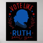 Zoals Ruth je RBG Feminist Voting Inspiration stuu Poster (Voorkant)