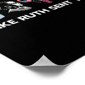 Zoals Ruth jou stuurde - Uterus Flowers Feminist L Poster (Hoek)