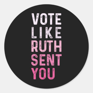 Zoals Ruth stuurde u grappige Amerikaanse vrouwen Ronde Sticker