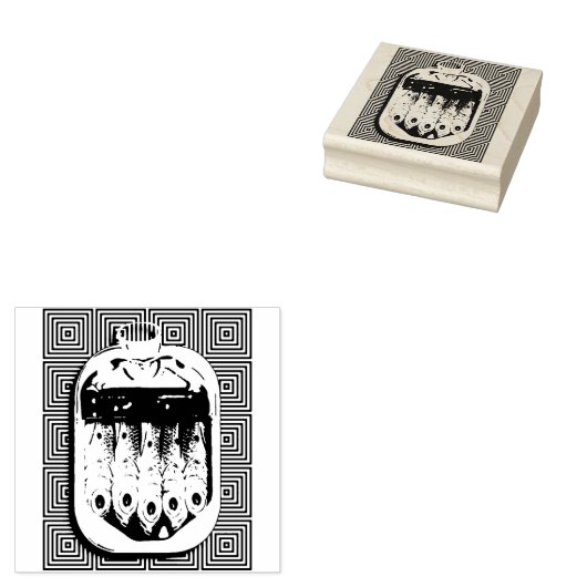 Zoals sardines in een blik rubberstempel (Gestempeld)
