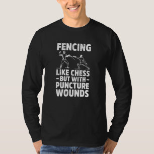 Zoals Schermen Schermer En Garde Sabel Degen Zwaar T-shirt