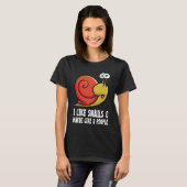 Zoals slakken met slak t-shirt (Voorkant volledig)