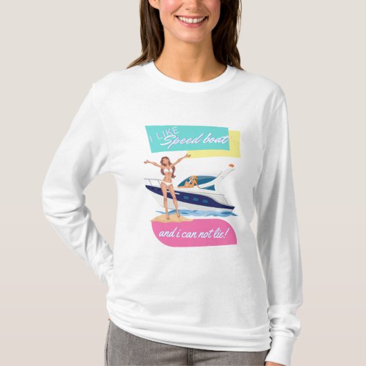 zoals speedboot t-shirt (Voorkant)