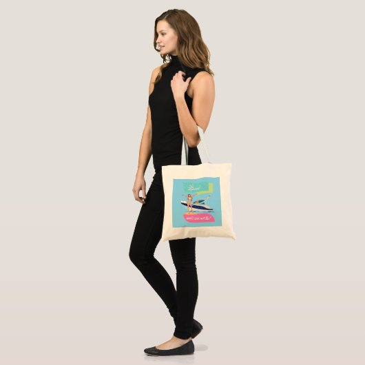 zoals speedboot tote bag (Voorkant (model))