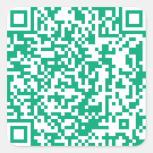 Zoals te zien op tv, QR-code Vierkante Sticker