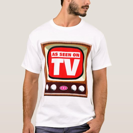 Zoals te zien op tv - Retro TV T-shirt (Voorkant)