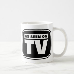 Zoals te zien op tv - zwart-wit koffiemok