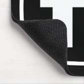 Zoals te zien op tv - zwart-wit muismat (Hoek)