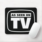 Zoals te zien op tv - zwart-wit muismat (Met muis)