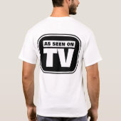 Zoals te zien op tv - zwart-wit t-shirt (Achterkant)