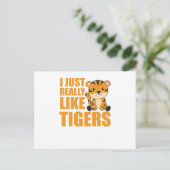 zoals tijger tijgerdieren voor kinderen briefkaart (Staand voorkant)