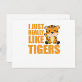 zoals tijger tijgerdieren voor kinderen briefkaart (Voorkant / Achterkant)