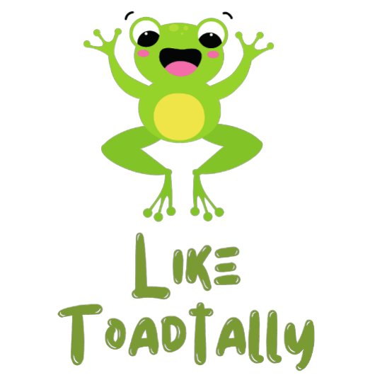 Zoals Toadally een Schattigee springkikker T-shirt