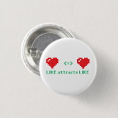 Zoals trekjes als kleine knoppen ronde button 3,2 cm (Voorkant /achterkant)
