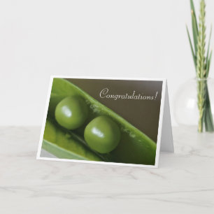 Zoals twee erwten in een pod Verloving/bruiloft ka Kaart