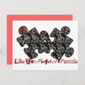 Zoals twee stukken van een puzzel briefkaart (Voorkant / Achterkant)