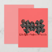 Zoals twee stukken van een puzzel briefkaart (Voorkant / Achterkant)