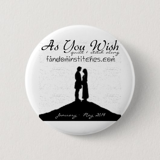 Zoals u wilt Quilt & Stitch tegen 2014 Ronde Button 5,7 Cm (Voorkant)