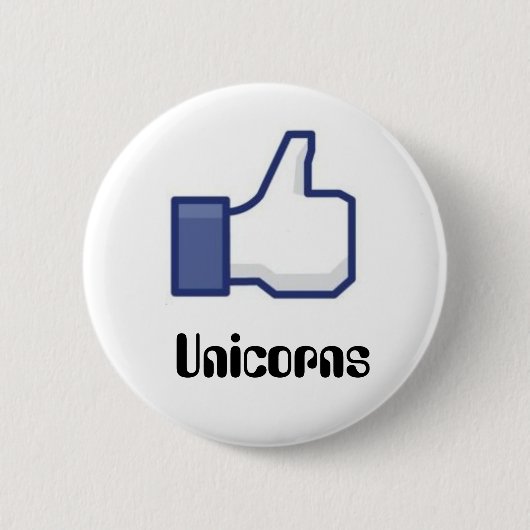 Zoals Unicorns Ronde Button 5,7 Cm (Voorkant)