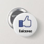 Zoals Unicorns Ronde Button 5,7 Cm (Voorkant /achterkant)