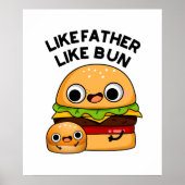 Zoals vader als Bun grappig eten woordspeling Poster (Voorkant)