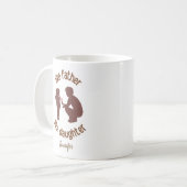 Zoals vader als dochter grappig gepersonaliseerd koffiemok (Voorkant links)