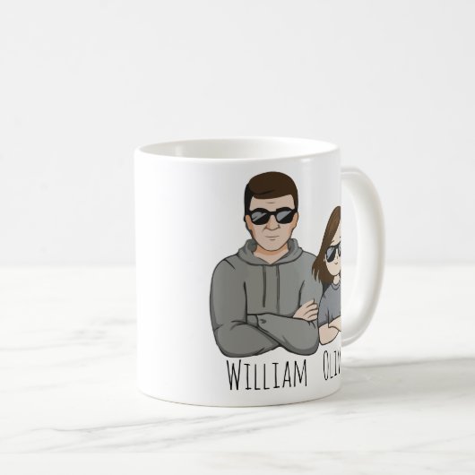 Zoals vader als dochter oh crap cadeau voor famili koffiemok (Voorkant rechts)