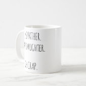 Zoals vader als dochter oh crap cadeau voor famili koffiemok (Voorkant links)