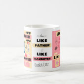 Zoals vader als dochter, oh crap grappige foto koffiemok (Center)