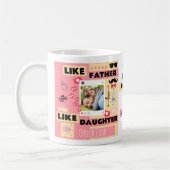Zoals vader als dochter, oh crap grappige foto koffiemok (Links)