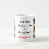 Zoals vader als dochter / zoon Foto Koffiemok (Center)