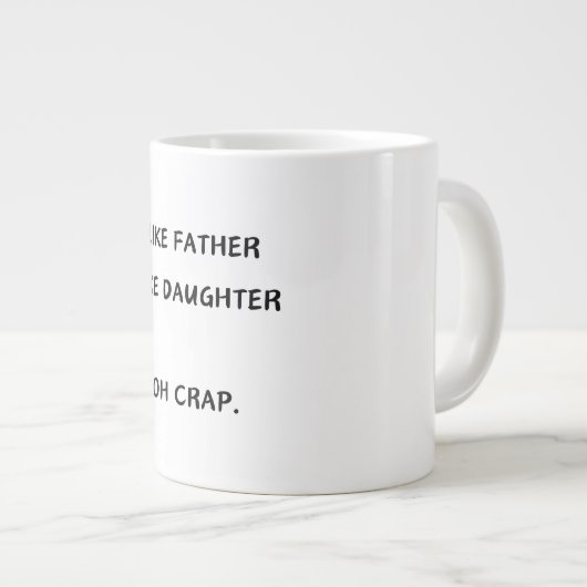 Zoals vader als dochter / zoon koffie Mok (Voorkant rechts)